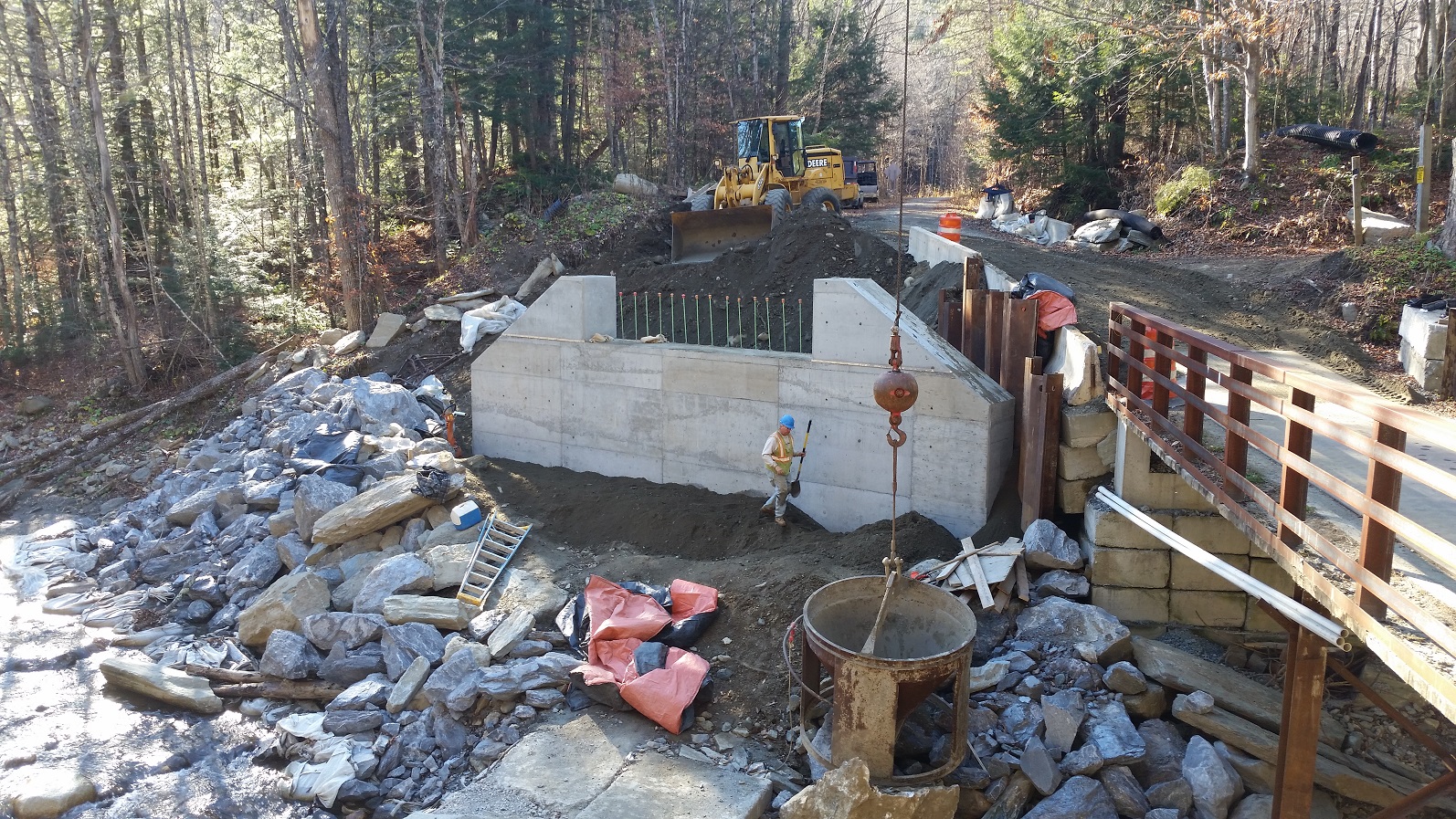 Steel and Concrete Bridge Construction, Morrisville, VT