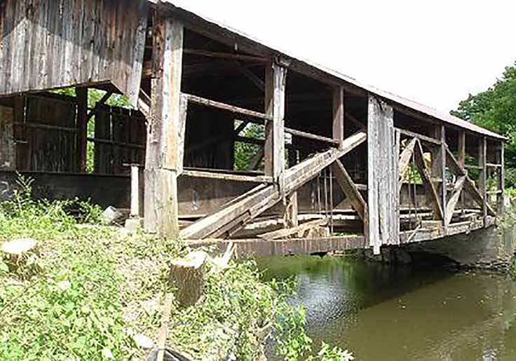 Fairfield Covered Bridge Before Reconstruction