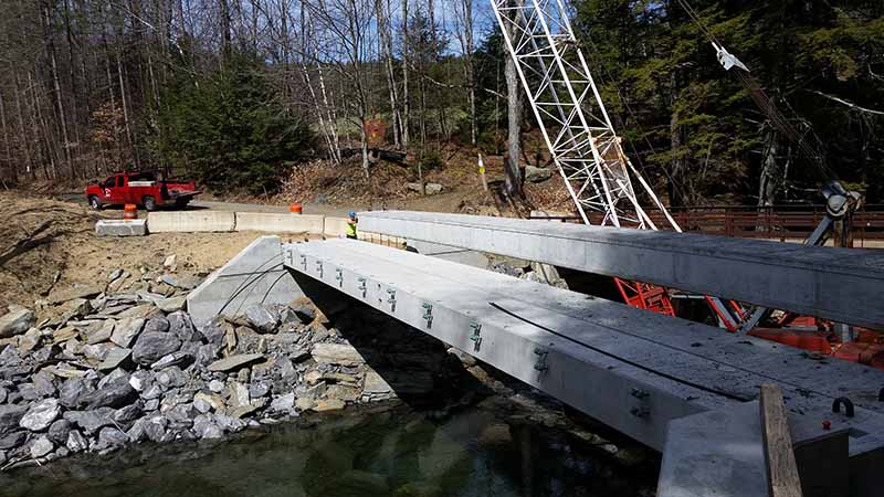 Steel and Concrete Bridge Construction, Morrisville, VT