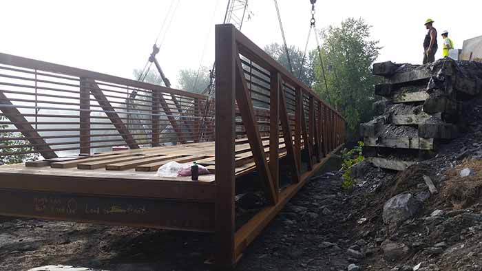 Steel Bridge Construction Morrisville, VT